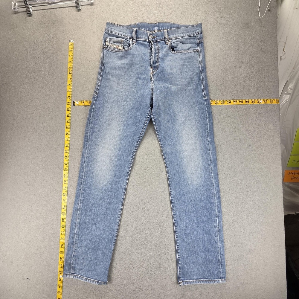 Diesel Jeans Mens 31x31 Blue 2020 D-Viker Regular Straight Button Fly 09D47